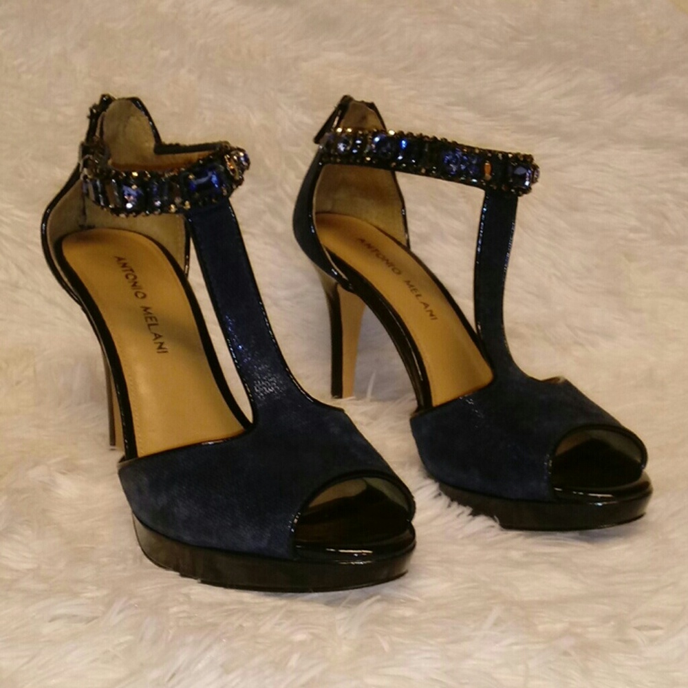 Antonio Melani T-Strap Peep Toe Heels